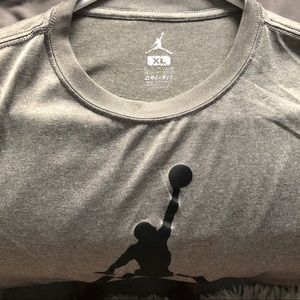 Jordan Shirts & Tops - Gray Dri-fit Long sleeve. Jordan Shirts & Tops - Gray Dri-fit Long sleeve.